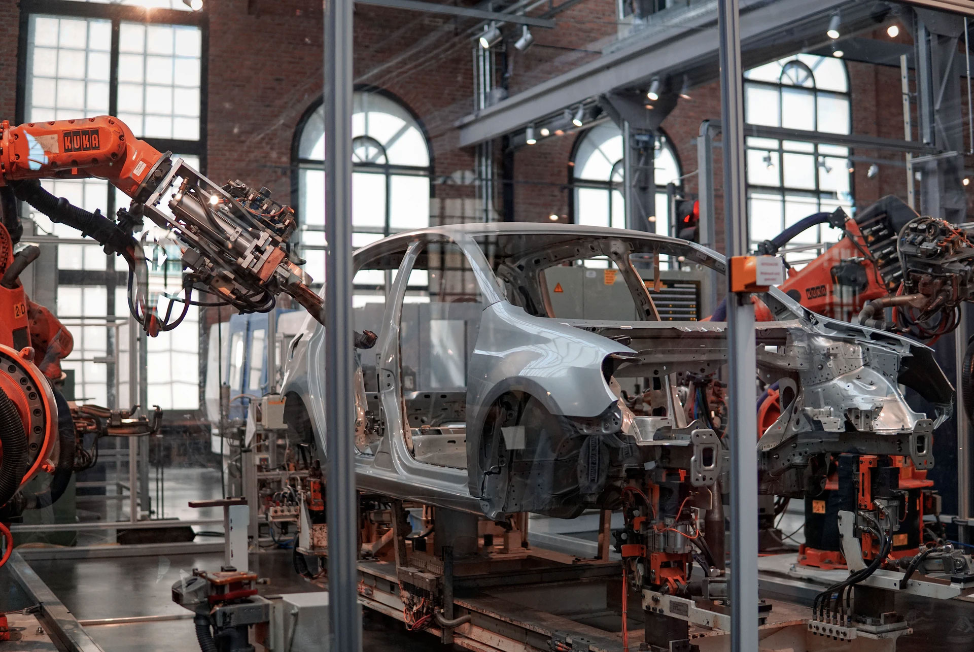 Stock placeholder image with grayscale geometrical mountain landscape